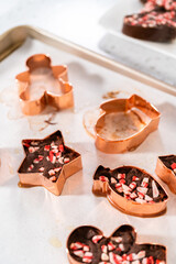 Christmas cookie-cutter peppermint fudge