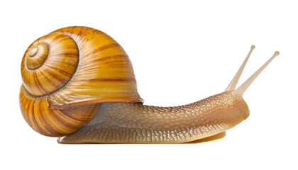 snail isolated on transparent background cutout - obrazy, fototapety, plakaty