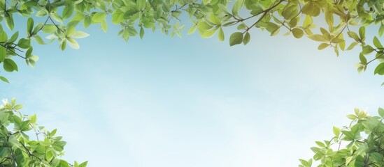 Obraz premium Tree against a isolated pastel background Copy space