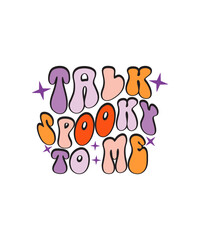 Word By Layer Halloween Retro SVG Cut File Design, Halloween Retro Design