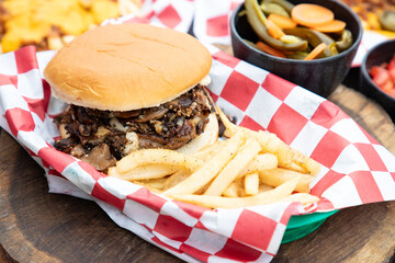 hamburguesa de champiñones