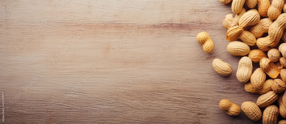 Aufkleber peanuts from nature contrasting background isolated pastel background copy space