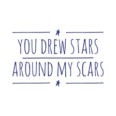 Obraz premium Romantic Quote Illustration Lettering Design