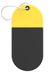 Black friday label. Sale banner. 3D illustration.