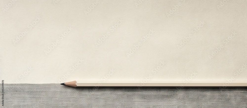 Poster macro black and white pencils on a linen background isolated pastel background copy space