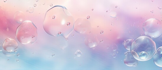 carbonated fresh water isolated pastel background Copy space