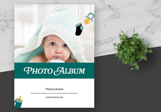Green Baby Photo Album 
