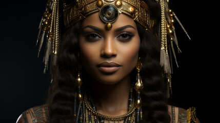Ägyptische Herrscherin - obrazy, fototapety, plakaty