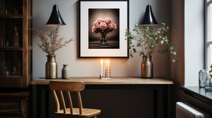 Mock up poster frame in Home Office Gothic, Mockups Design 3D, HD