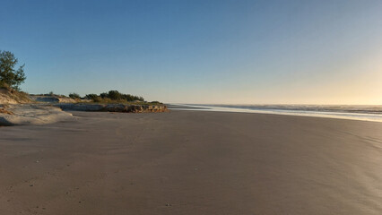 sunset on the beach in brazil