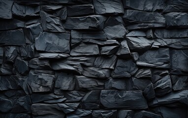 Stack of black coal texture.