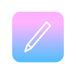 可愛いグラデーションの鉛筆マーク