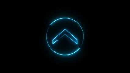 abstract glowing neon arrow  illustration 4k 
