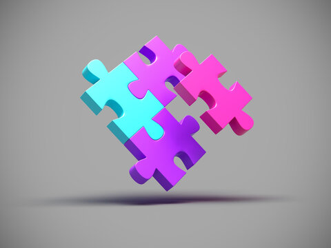 Jigsaw puzzle pieces. Business concept