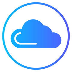 cloud gradient icon