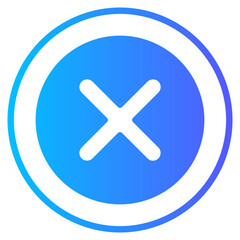 Obraz premium cross gradient icon