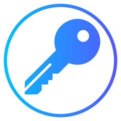 key gradient icon