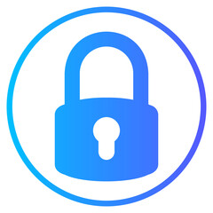 lock gradient icon