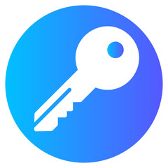 key gradient icon