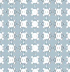 geometric seamless pattern on a blue gray background. mesh, openwork, morocco