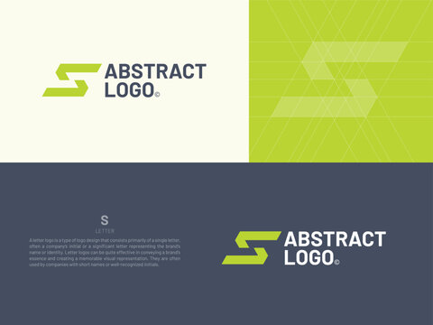 Alphabet letter icon logo S