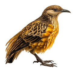 Vogelkop bowerbird isolated on transparent background. Concept of wildlife.