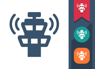 Air Traffic Control Tower Icon. Airport