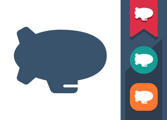 Blimp Icon. Zeppelin © 13ree_design