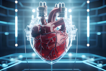 Digital technology in medicine and scientific research of the body, study of the human heart,3D modeling in the field of internal organ transplantation.