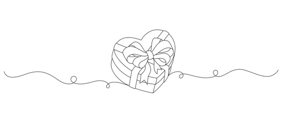 gift box line art style. birthday, merry christmas, thanksgiving element vector