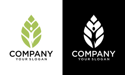 Healthy lifestyle logo. Sports training proper nutrition. Modern vector logo design.