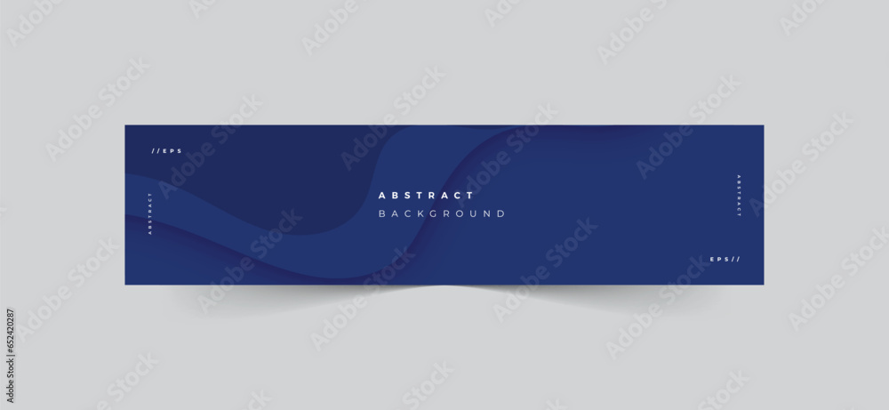Canvas Prints modern wave abstract background linkedin banner