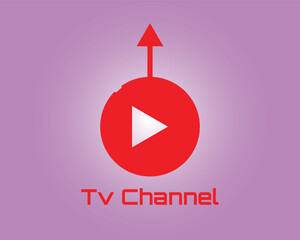 TV Channel Logo Design Vector image , Media logo design stock vector. Illustration of media , logo design template minimal vector image , logo TV Media  icon design 