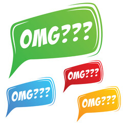OMG speech balloon Vector