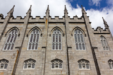 Fototapeta na wymiar Facade of the Chapel Royal at the Dublin Castle, Ireland