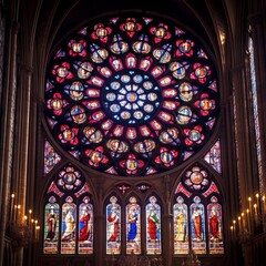 Stained Glass at Chartres Cathedral