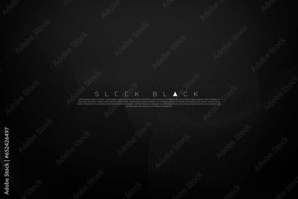 Poster abstract pattern of rings on dark background. subtle metallic rings patterns. vector illustration.