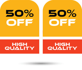 Vector big sale . Mega sale, up to 50 off. Red  yellow special offer only this weekend. Template design with best choice symbol on yellow striped background. Discount ... 