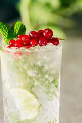 heady cocktail with alcohol and juice beautiful decor for advertising