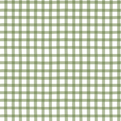 Checkered seamless pattern. Green. Pastel vichy background for postcards, packaging, wrapping, textiles, fabric printing. Easter, Thanksgiving, children's birthday, other holidays and events.