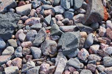 Natural background made of colored stones.