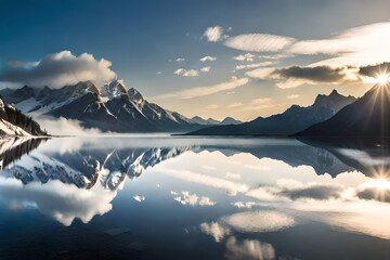 sunrise over the mountains