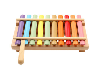 Musical Xylophone Instrument Isolated on Transparent background Generative AI