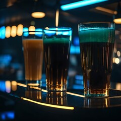 glass of beer on the table