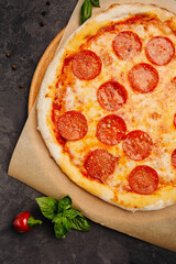 craft pizza in a wood-fired oven