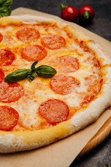 craft pizza in a wood-fired oven