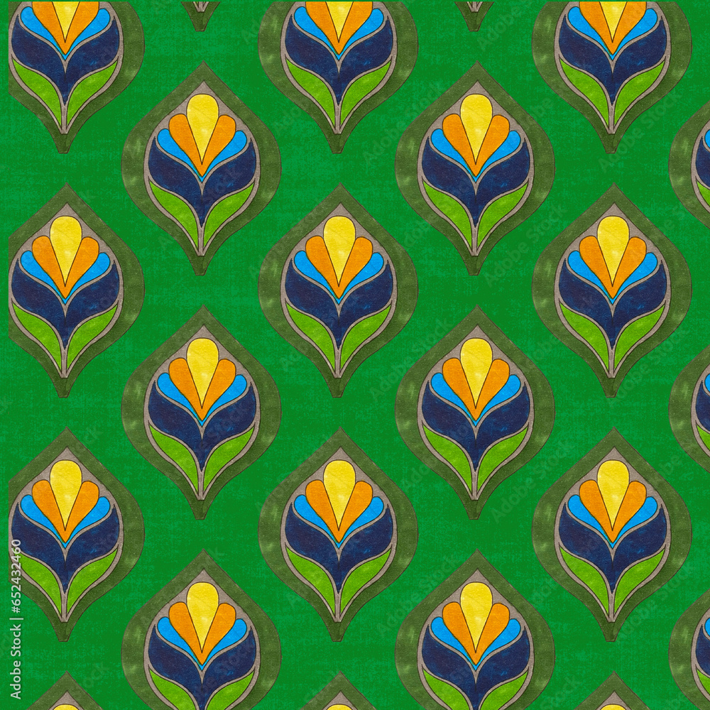 Poster seamless repeat pattern print background