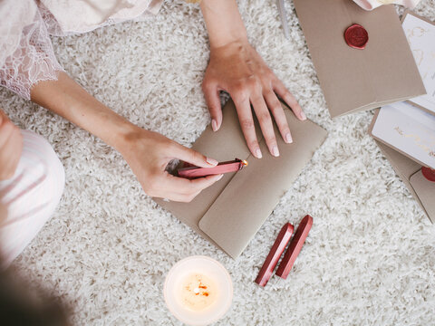 Hen Party with girls and signing letters