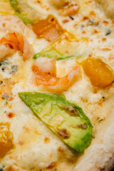 craft pizza in a wood-fired oven