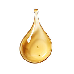 an isolated droplet of oil in a Lubricant-themed, photorealistic illustration in a transparent PNG, cutout. Generative ai
